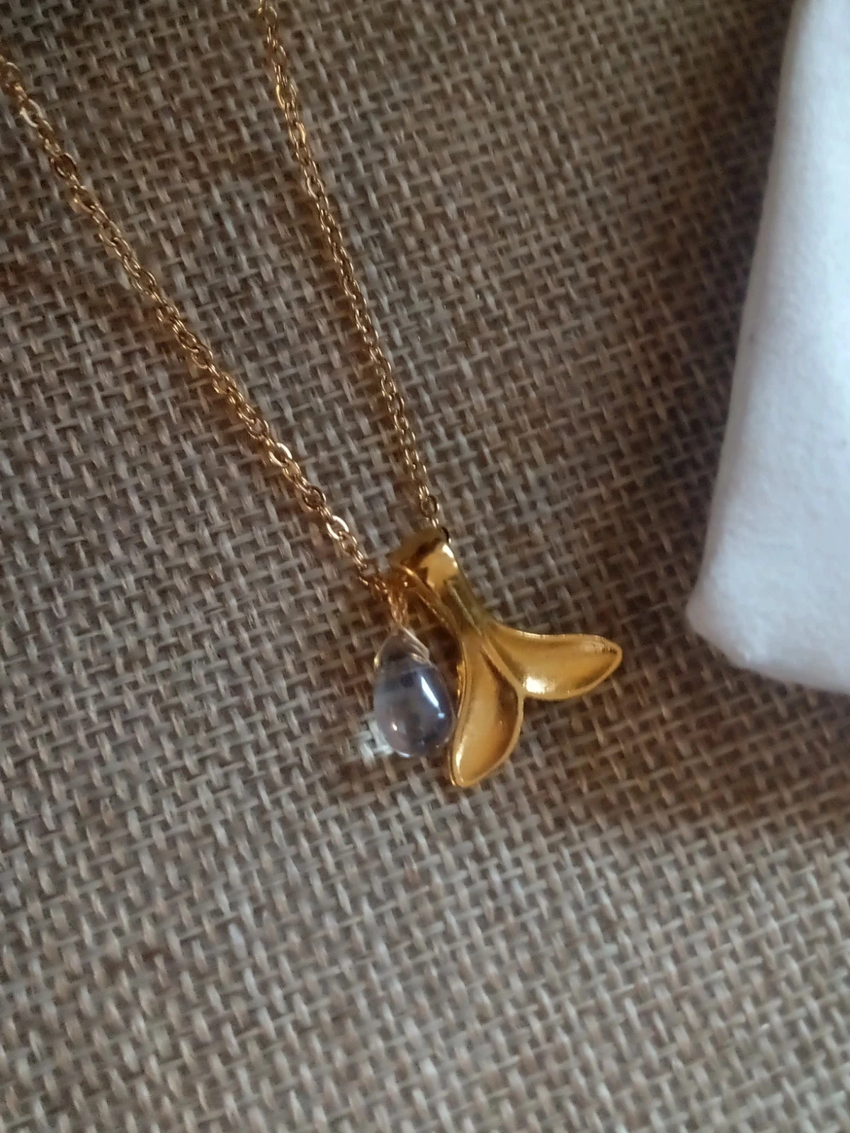Collier sirène avec perle goutte d'eau – photo 2